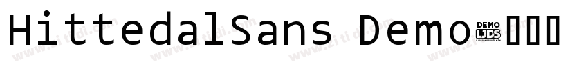 HittedalSans Demo字体转换